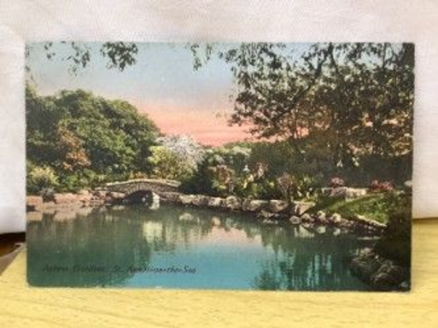 Ashton Gardens. St. Annes on Sea, Lancashire, Posted 1918 Raphael Tuck &amp; Sons antique postcard Our Ref No R484 £2.50