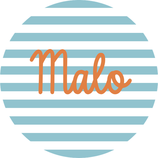 Lot de stickers papier &quot;Malo&quot; - Personnalisable