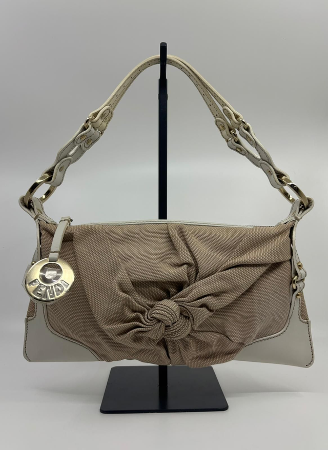 BOLSO  LAZO BEIGE FENDI