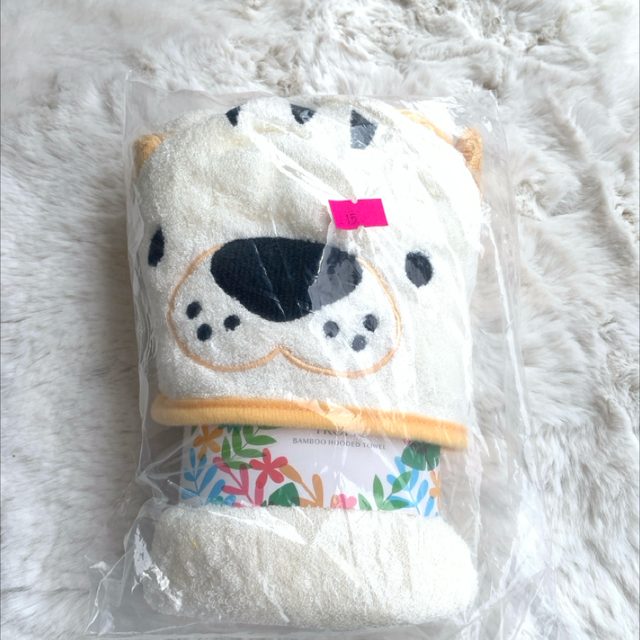 Baby bamboo hooded towel 