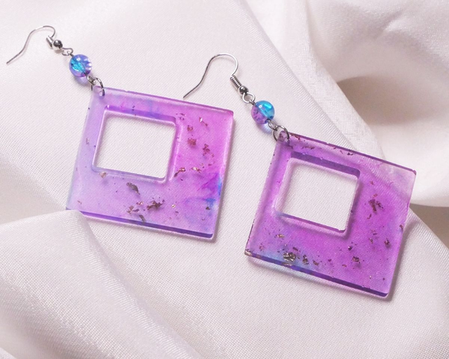 Boucles Purple square