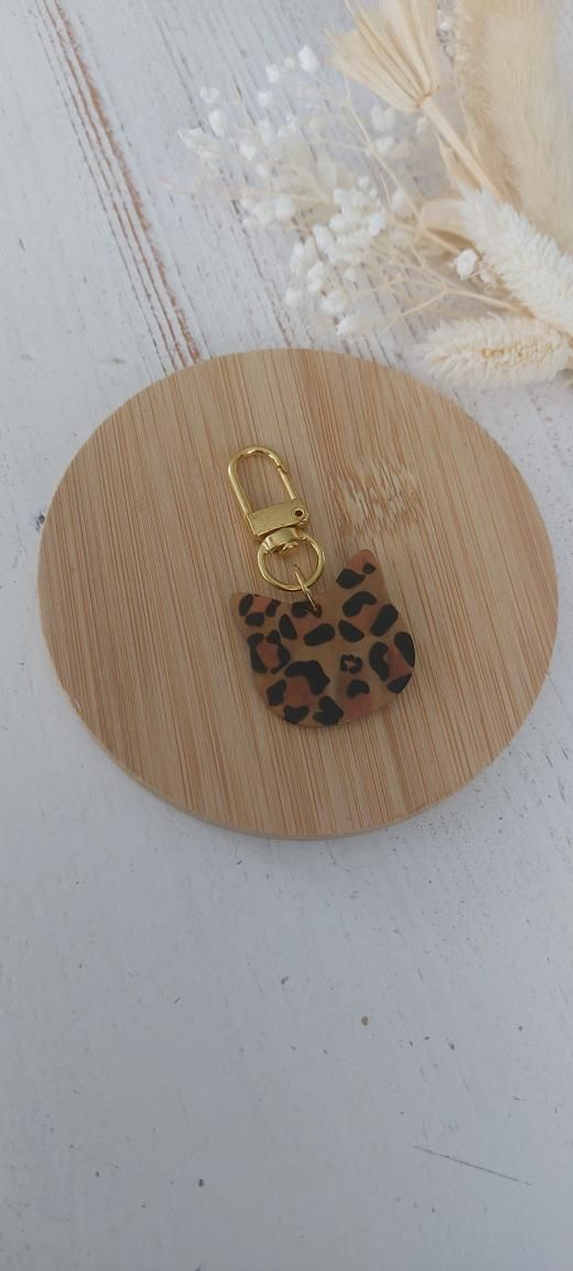 Gris-gris tête de chat léopard 