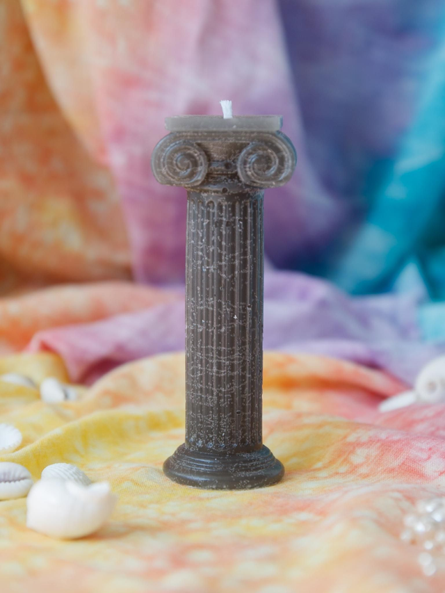 Bougie colonne ❧ Noir