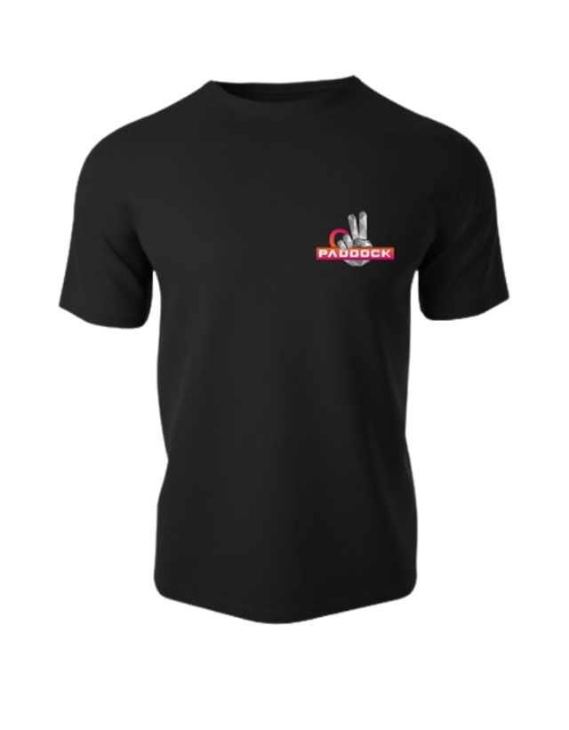 T-shirt PERSONNALISABLE (2 logos) - Noir profond