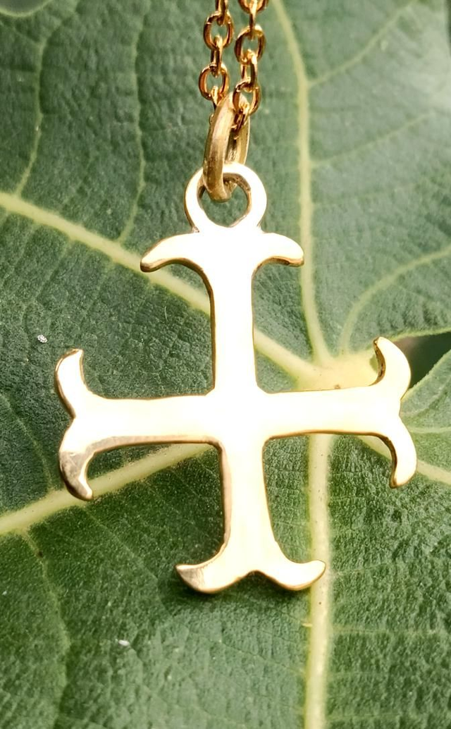 Croix templier laiton 