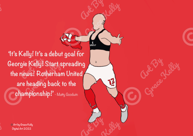 Georgie Kelly - Rotherham United (Gillingham Goal Celebration)