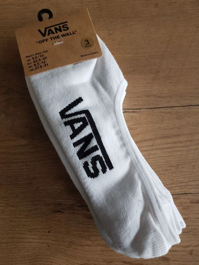 Pack de 3 socquettes Vans blanches homme 42.5-47 Taille basse
