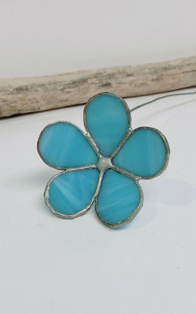 Fleurs Bleu Turquoise Grosses pétales