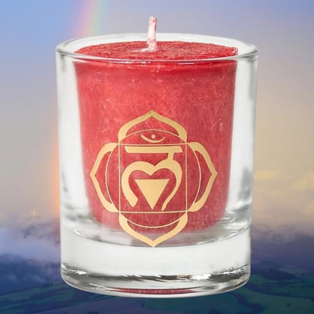 Bougie votive 1 &quot;Muladhara&quot; chakra racine