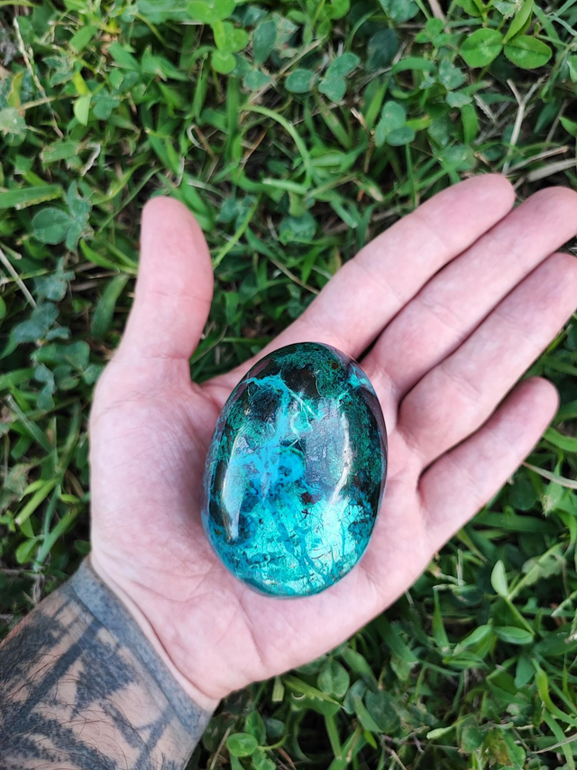 Oeuf en Chrysocolle 70mm