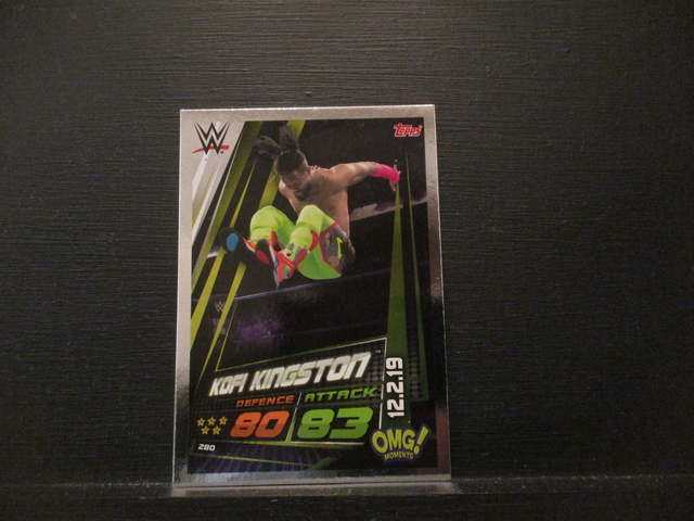 Kofi Kingston - OMG! Moments Slam Attax Universe Original Trading Card #280