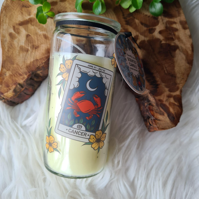 Cancer Star Sign Tube Candle 