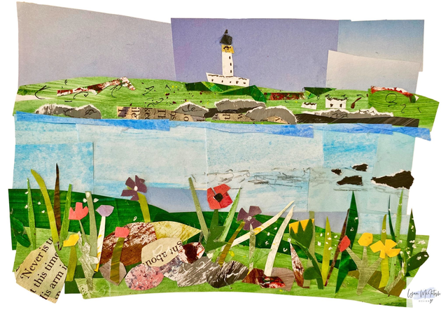Port Wemyss, Isle of Islay - Original Paper Collage