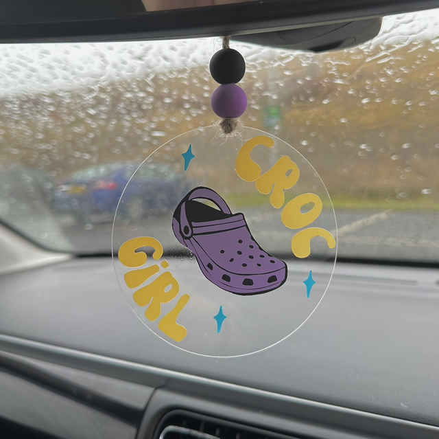 ‘Croc Girl’ Car Hanger