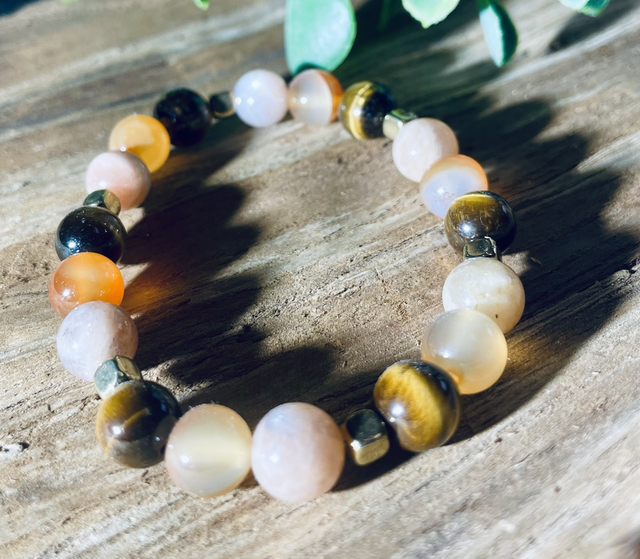 JALOUSIE Cornaline-Pierre du soleil-Oeil Du Tigre