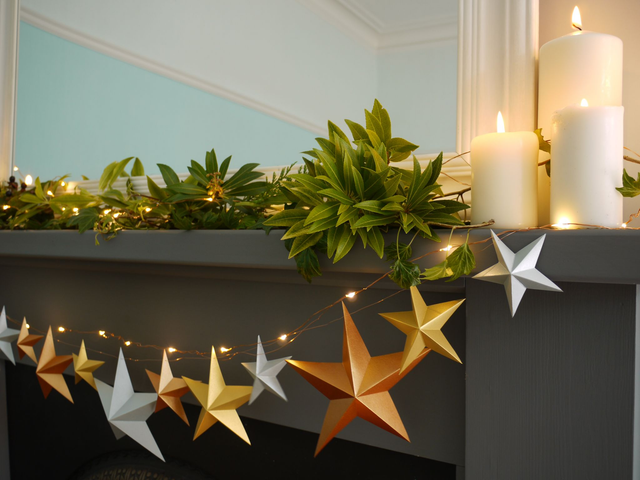 Metallic - DIY star garland kit