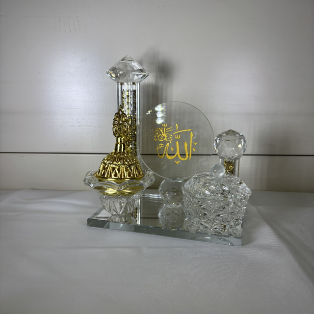 Encensoirs doré en verre 