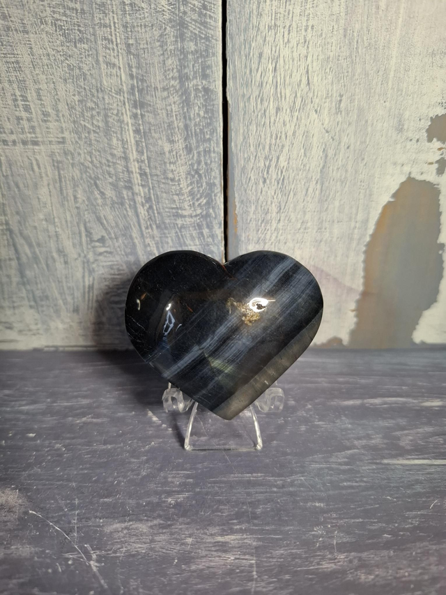 Blue Tiger's Eye Heart 