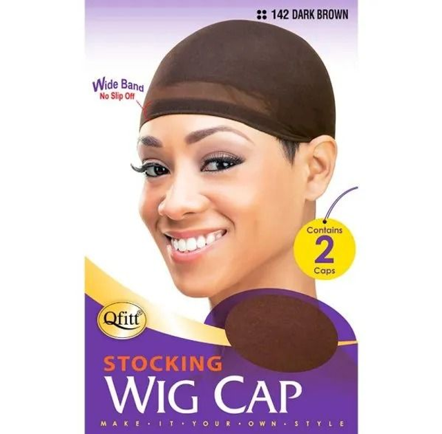 QFITT: STOCKING WIG-CAP - DARK BROWN (142)