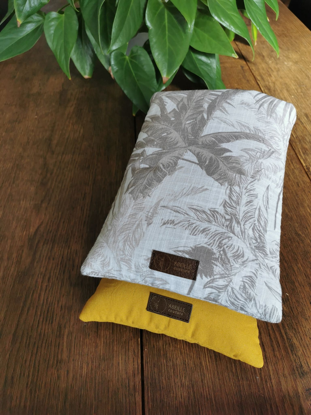 🌼 ♣ Pochette à livre - Palmiers 