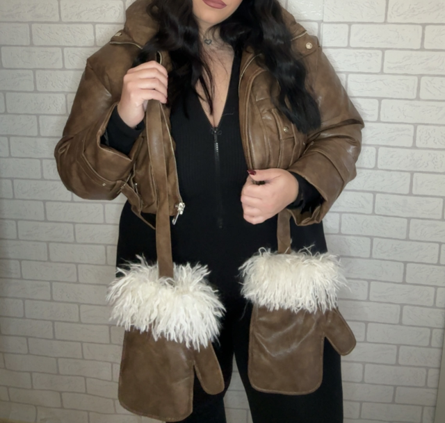 CHAQUETA CAMEL MANOPLAS 