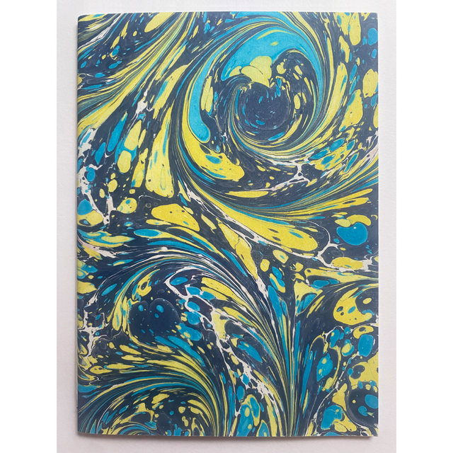 Softbound Notebook, Blue Swirly Carpet
