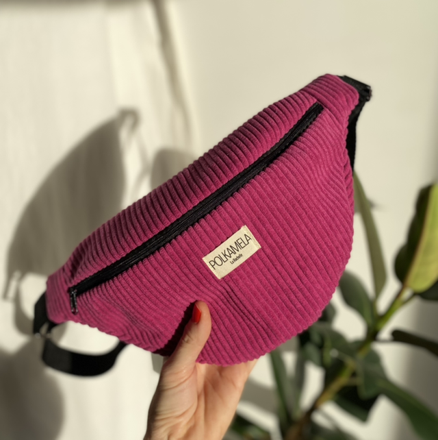 Sac banane velours côtelé