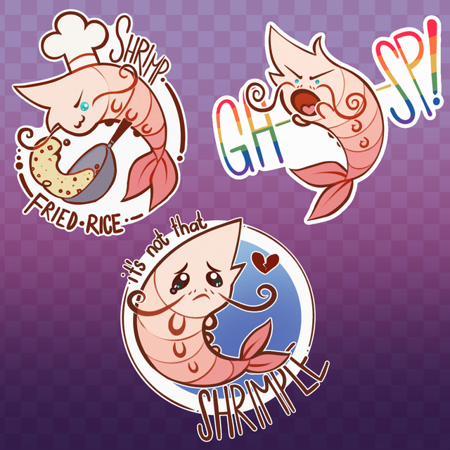 Shrimpy Stickers