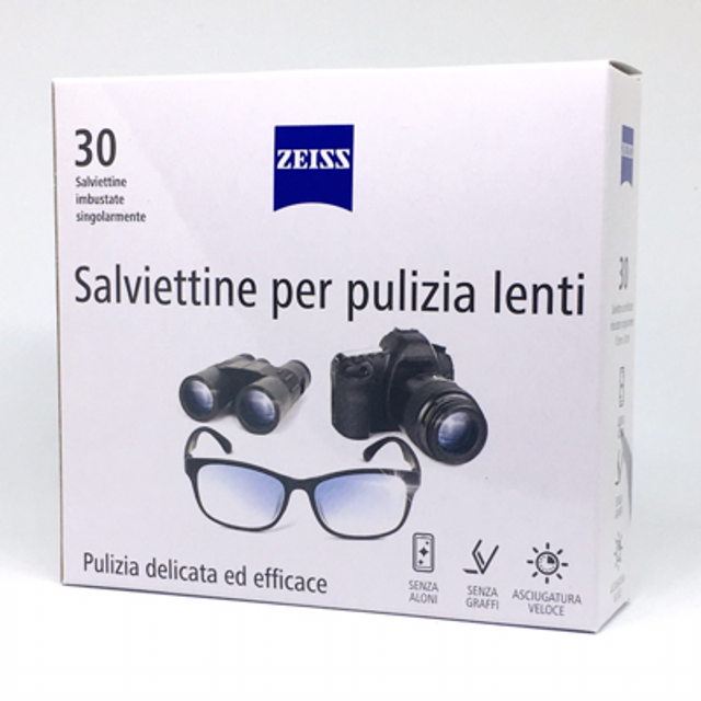 Salviettine per occhiali 30 pezzi ZEISS