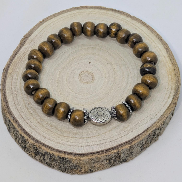 Bracelet &quot;Perle&quot; bois BB-004