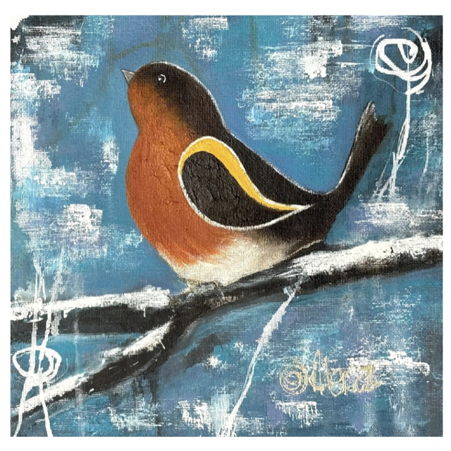 Cartolina doppia Robin