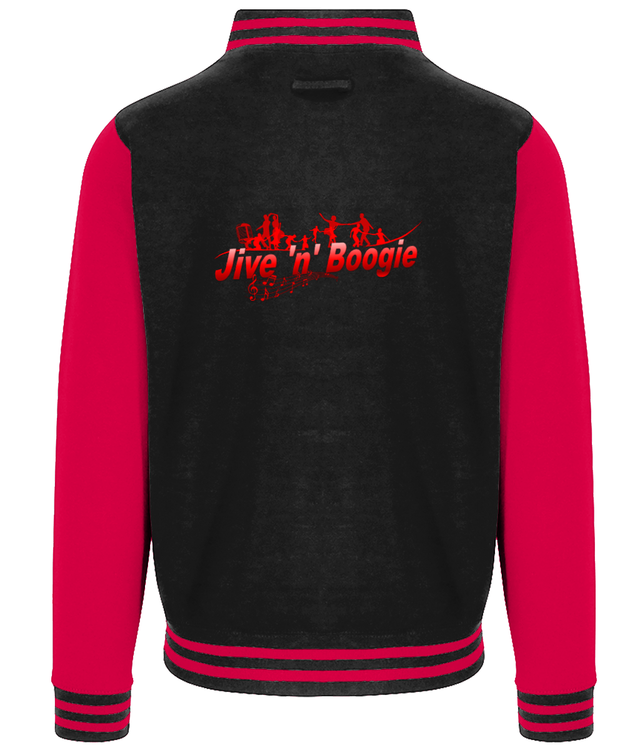 Jive n Boogie Varsity Jacket  Black/Red
