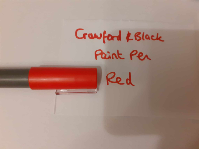 Zelebs in shed CHOOSE YOUR MARKER Crawford &amp; Black Paint Pen RED