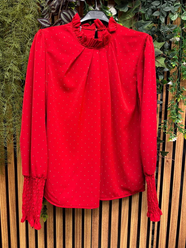 Blouse Lela rood