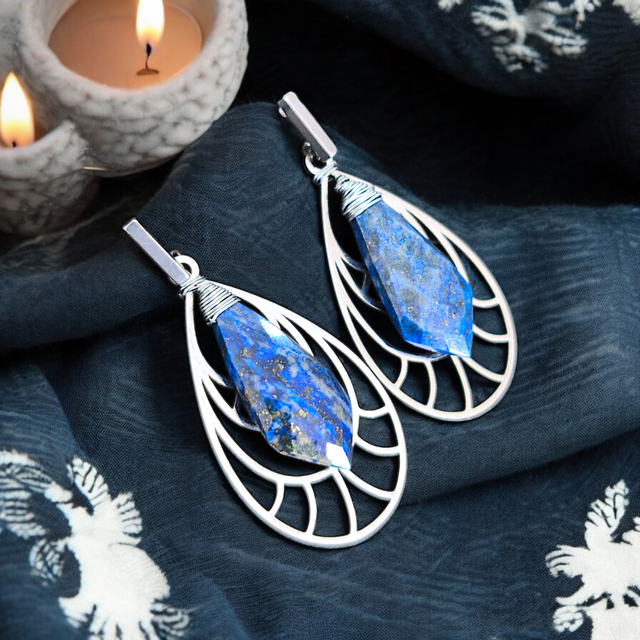 Boucles d’oreilles ELVIRA - lapis lazuli