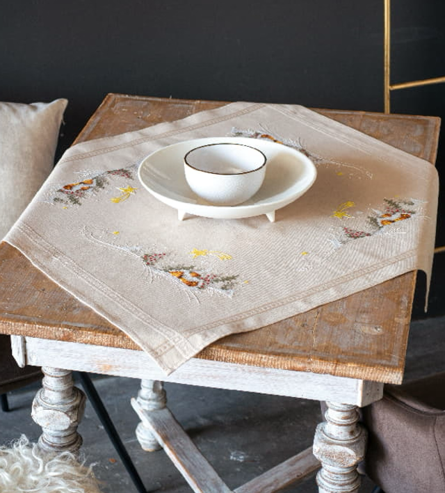 Tischdecke “Winterlandschaft mit Stern”