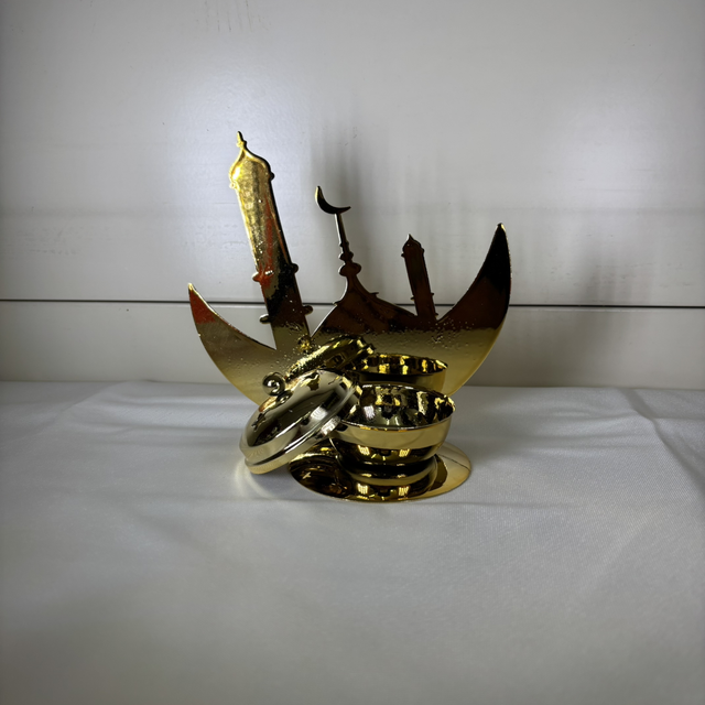 Encensoirs lune/mosquée doré 