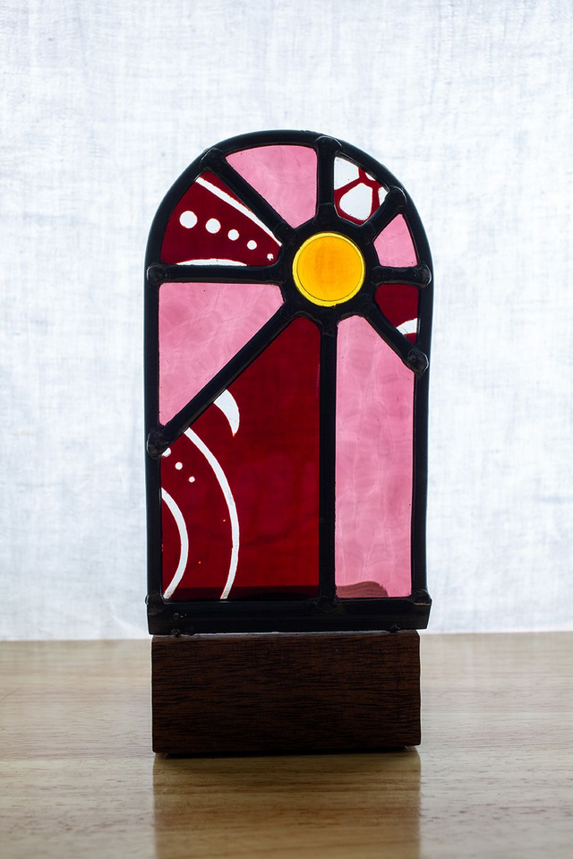 Stained Glass Arch Tea Light