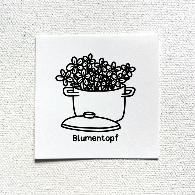 Mini Print Blumentopf