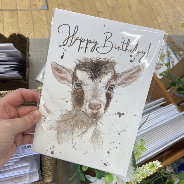 Gerald Goat A5 Birthday Card