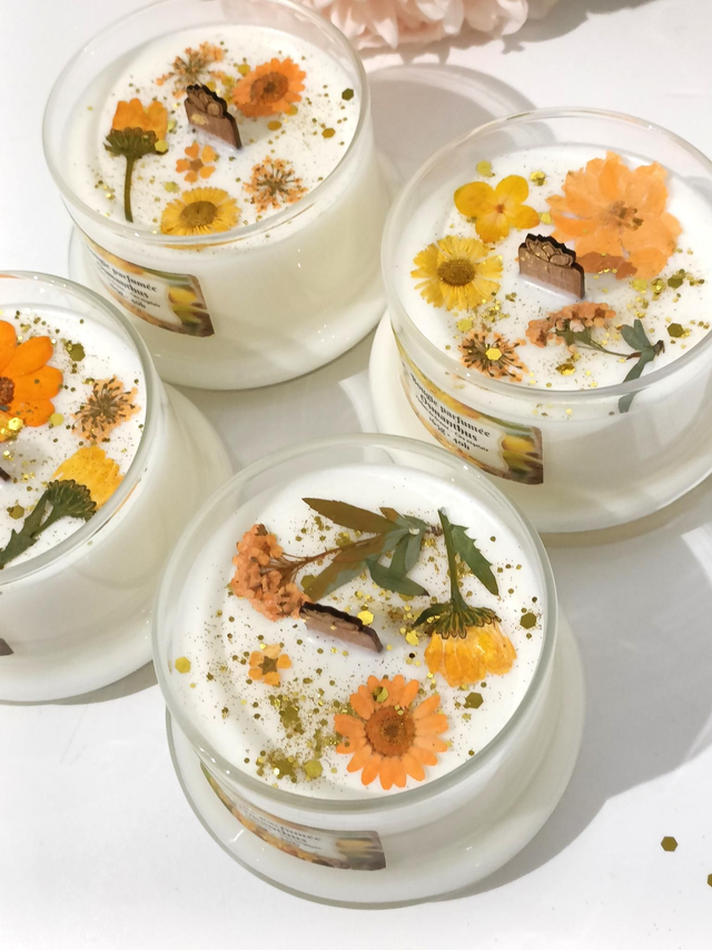 Bougie cloche osmanthus