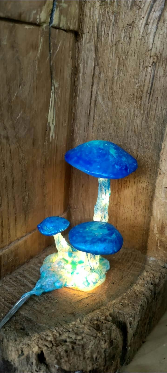 Luminaire champis🍄bleu