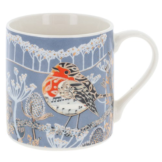 Homeware Christmas Collection Penny Gaj Robin Mug 
