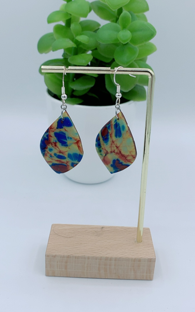 Boucles d'Oreilles "Aura de pierre"