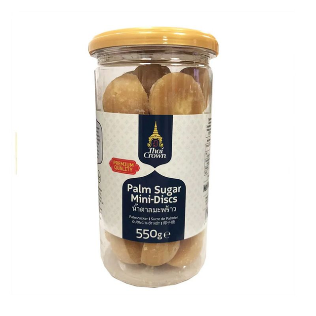 Thai Crown Palm Sugar Mini-Discs Full Case Of 12x550g