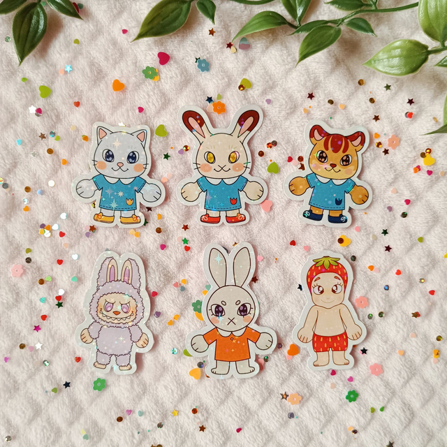 Trinkets glitter stickers