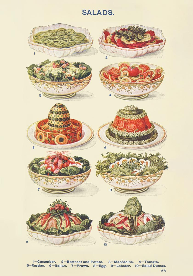 SALADS from Mrs. Beeton's Book of Household Management