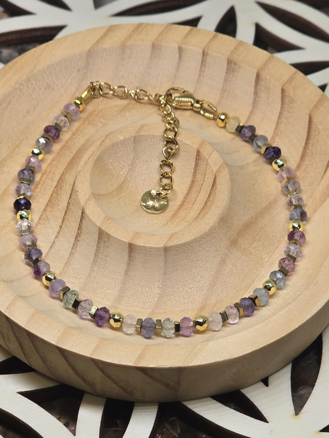 Bracelet Fluorite 3x4 mm