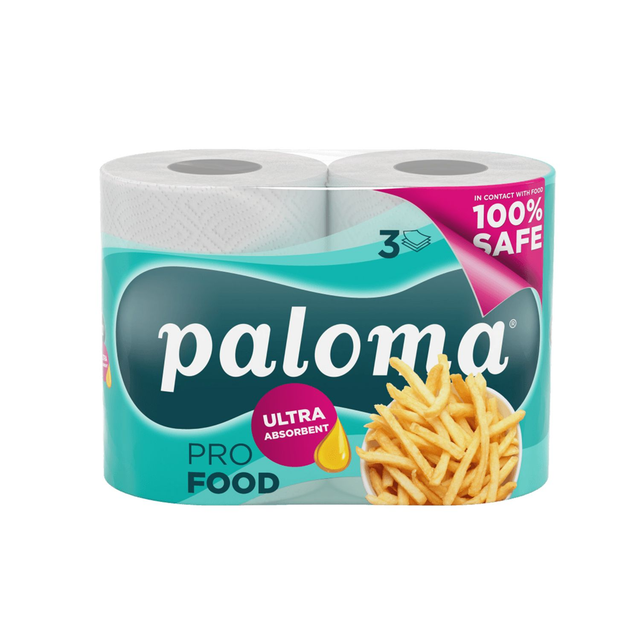 Paloma Pro Food XXL Kuchynské utierky 2x100 utierok, 3-vrstvové