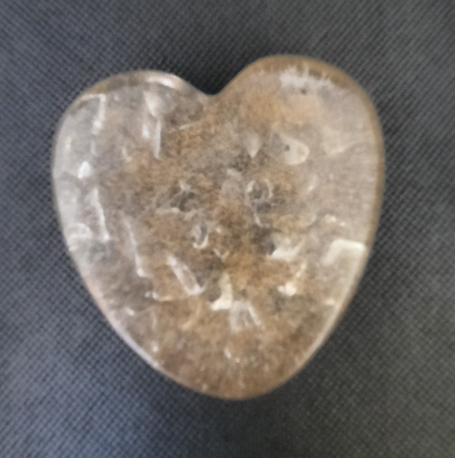 Coeur décoration Agate jaune / Tourmaline noire / Sélénite